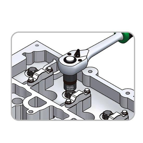 Головка 1/2" Ribe M12S для разборки головки блока цилиндров NISSAN TOPTUL JDDF1612
