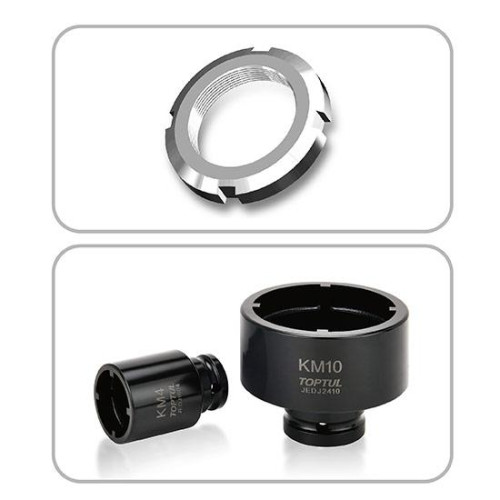 Набор головок для стопорных гаек с внутренними зубьями (KM4-KM12) 9ед. TOPTUL JGAI0902