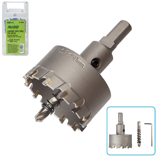 Свердло корончате твердосплавне по металу Alloid Base  50мм Свердло корончате твердосплавне по металу Alloid Base  50мм