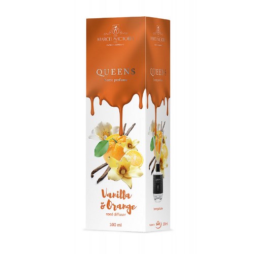 Ароматизатор рідкий для дому/офісу Tasotti "Car & Home" QUEENS White 100ml Vanilla & Orange (100246)