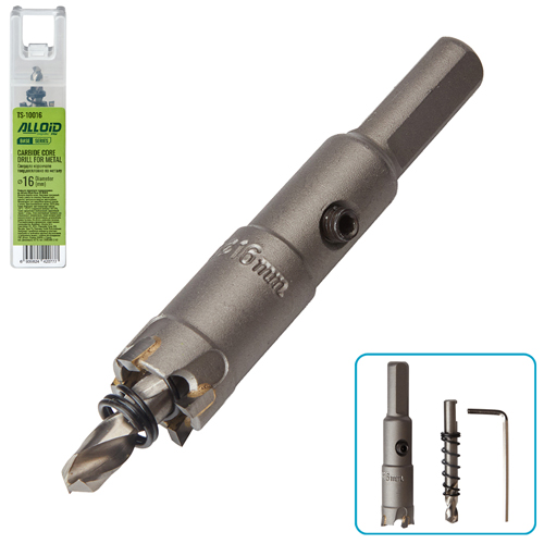 Сверло корончатое твердосплавное по металлу  Alloid Base  16мм
