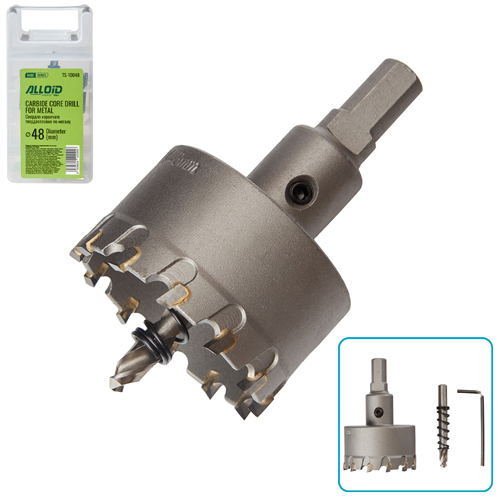 Свердло корончате твердосплавне по металу Alloid Base 48мм