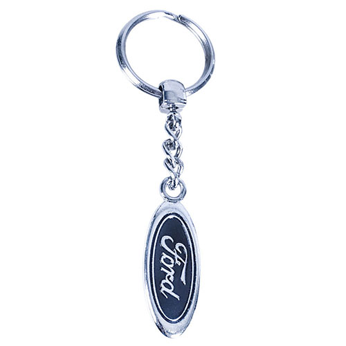 Брелок металевий кольоровий на ланцюжку FORD (металл цветн.)
