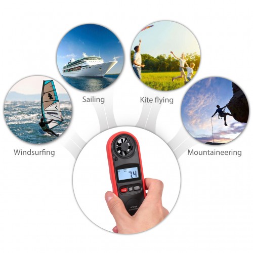 Анемометр цифровий 0,7-30 м/с, -10-45 °C WINTACT WT816A
