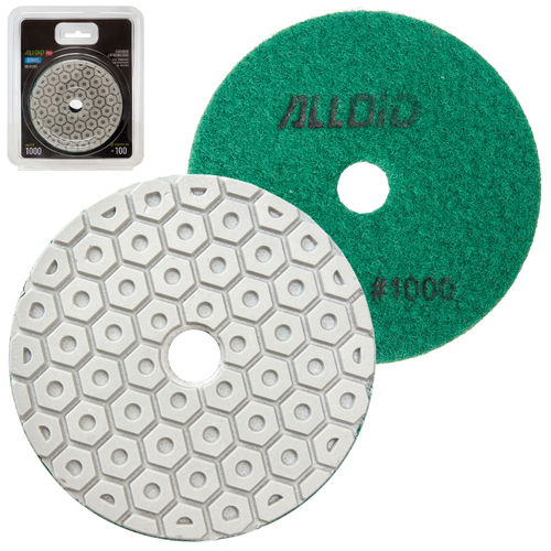 Alloid Pro. Круг алмазный шлифовальный на липучке COMBS 100 мм, зерно 1000