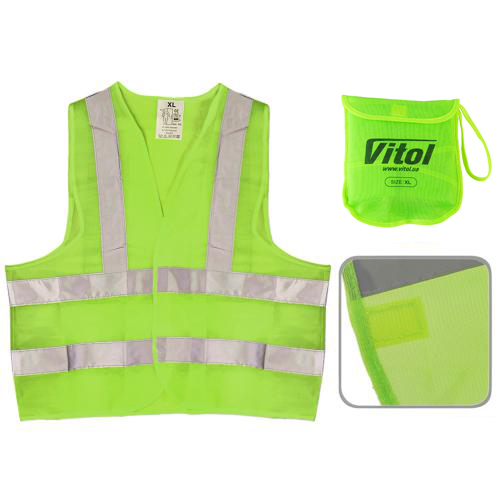 Жилет безопасности светоотражающий (green) 116 G XL (ЖБ002)