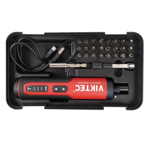 Отвертка аккумуляторная с набором бит 27ед. VT19242 VIKTEC