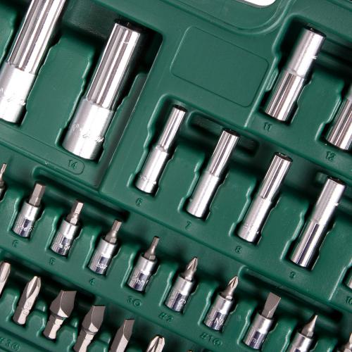 HANS. Набор торц. головок 1/4"DR4-14мм и 1/2"DR10-32 мм,94 предм.(6гран.) (TK-94)