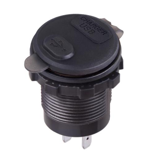 Автомобільний зарядний пристрій USB 5-12V3.0A + TYPE-C+PD 12-24V урізне в планку + вольтметр (54396 USB-12-24V 3.0A RED)