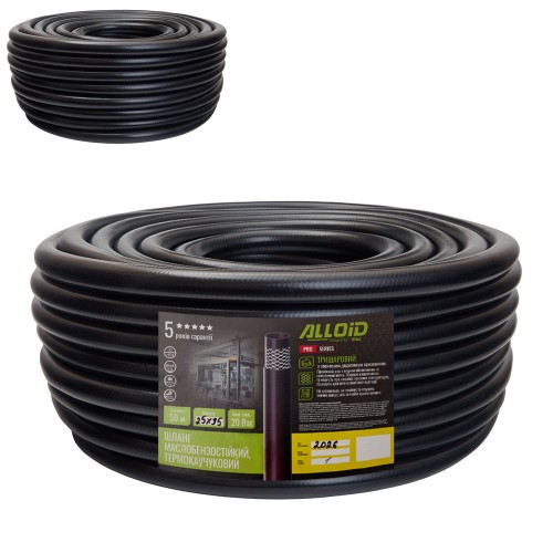 Шланг маслобензостойкий термокаучуковый Alloid Pro 25 × 35 мм, 50 м, до 20 бар GR-67789