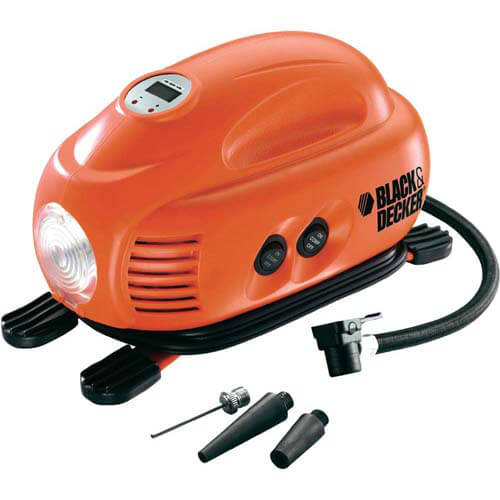Компрессор автомобильный 12 В; 10 л/мин; BLACK+DECKER ASI200