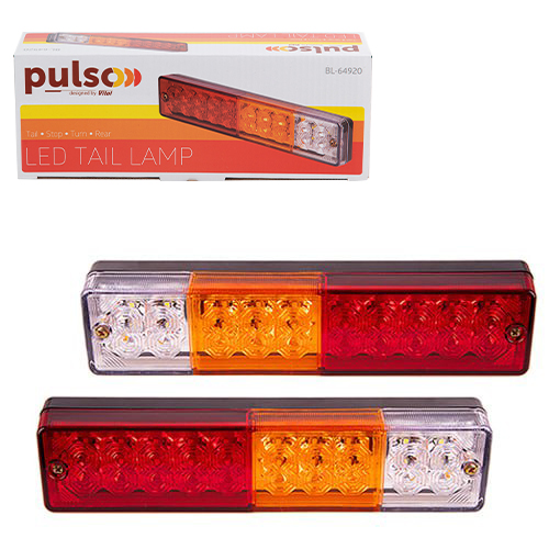 Фонарь задний BL-64920 20LED/12-24V/238х51х31mm/2шт (BL-64920)