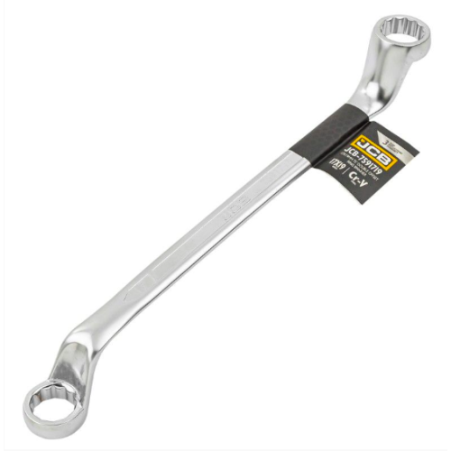 Накидной ключ отогнутый на 75 градусов 17х19 мм JCB Tools JCB-7591719
