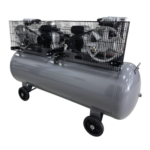 Ремінний компресор тандем ShiningBerg, ресивер 300 л, 2 x 2,2 кВт, 700 л/хв, 220 В