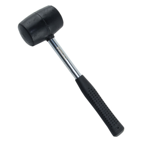 Киянка резиновая черная 340 г металлическая обрезиненная рукоятка SIGMA (4317471)