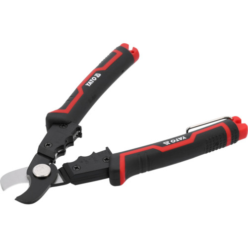 Ножиці для обрізання і знімання ізоляції провідників YATO Ø≤ 10,5 мм, L= 175 мм [10/60]