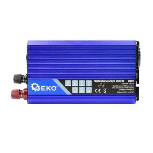 Преобразователь напряжения SINUS 12В/230В 500/1000Вт GEKO G17012