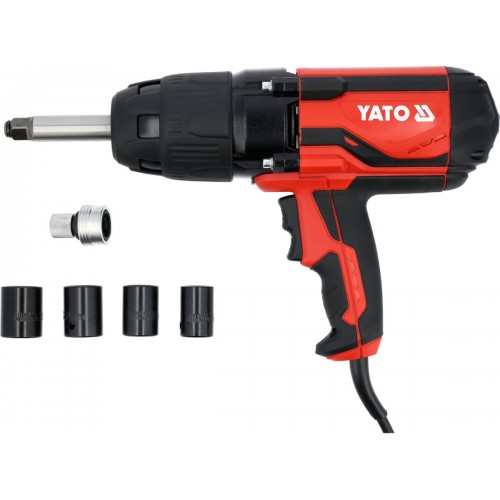 Гайковерт ударный сетевой 1/2", 1020 Вт, 800 Нм, 4 головки YATO YT-82022