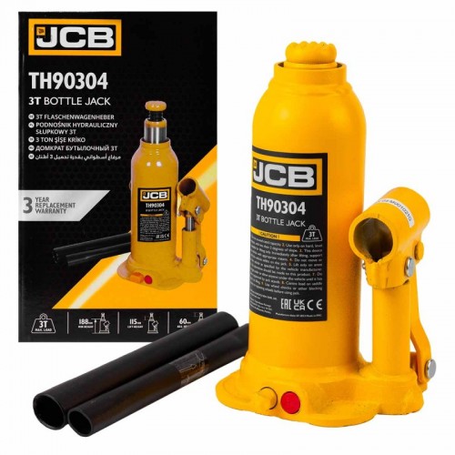 Домкрат бутылочный 3т 188-363мм JCB Tools JCB-TH90304