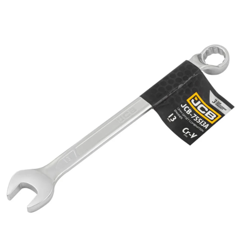 Ключ гаечный рожково-накидной 13 мм, изогнутый на 75° JCB Tools JCB-75513A