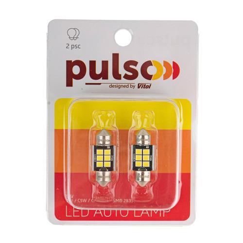 Лампа PULSO/софитная/LED C5W /31мм/CANBUS/9 SMD-2835/12v/2.9W/315lm White (LP-31C5W)