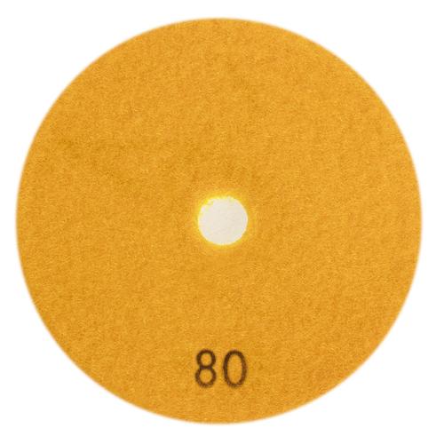 Круг алмазный шлифовальный на липучке 125 мм, зерно 80 Alloid (DD-125080)