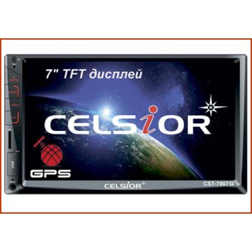 2DIN мультимедийный центр с 7" TFT сенсорным дисплеем Celsior CST-7007G (Celsior CST-7007G GPS)