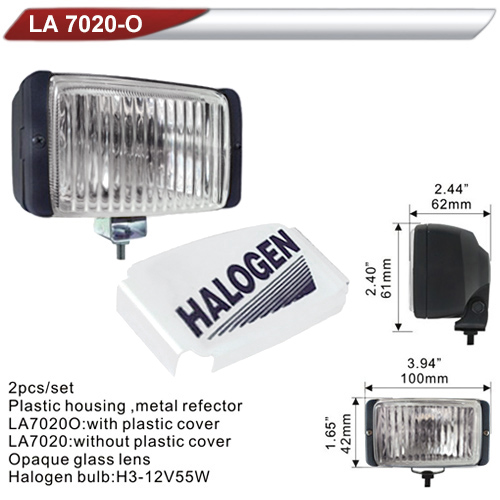 Фара дополнительная  DLAA 7020O-W/H3-12V-55W/100*42mm/крышка (LA 7020O-W)