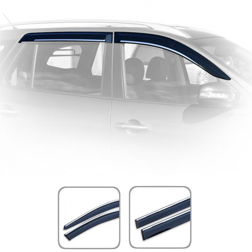 Дефлекторы окон Lexus ES 2001-2006 С Хром Молдингом (LE03-M)
