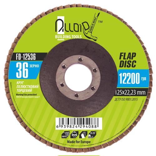 Alloid. Круг лепестковый торцевой 125 мм, зерно 36, T27 (FD-12536)