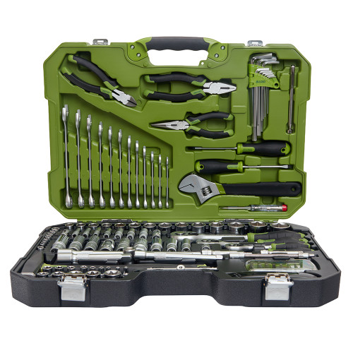 Универсальный набор инструмента 1/4" / 3/8" / 1/2", 131 предмет (6-гранные) Alloid TSN-131P