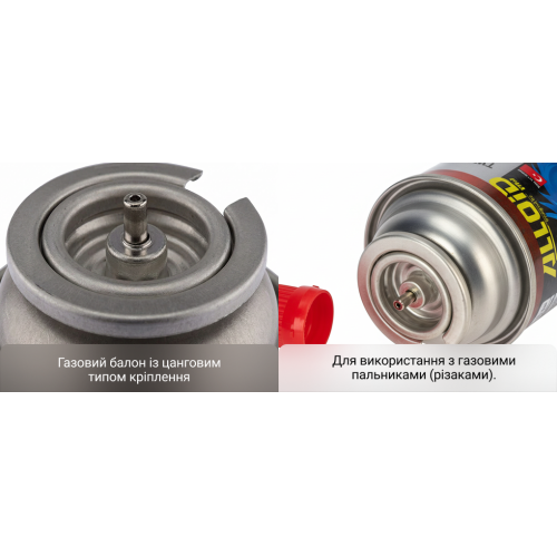 Газовий балон (картридж) ALLOID PRO 220 г, всесезонний кемпінговий газ