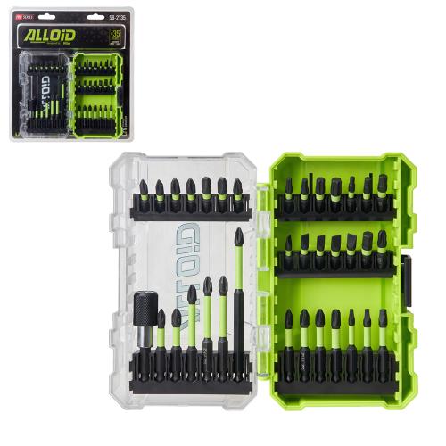 Набір біт 1/4", 35 предметів  PH, PZ, SL, TORX, HEX  Alloid Pro SB-2135