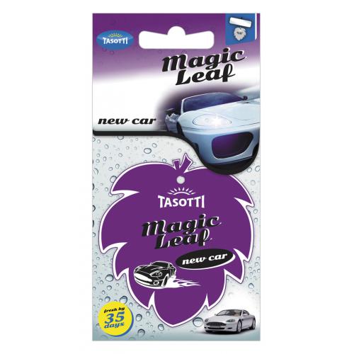 Ароматизатор cухий листок Tasotti/ "Magic Leaf"/ New Car (113337)