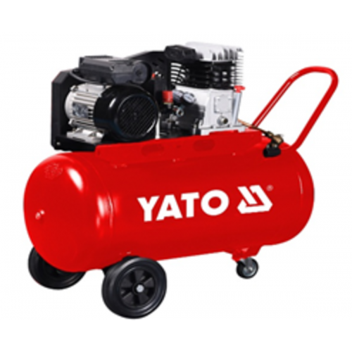 Компресор 2-циліндровий 100л. YATO 230 В, 2.2 кВт,тиск ≤ 8 Bar,подача повітря-199 л/хв, YT-23240