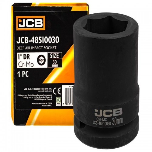 Головка ударна глибока 1" 30 мм (6-гранна) JCB Tools JCB-48510030