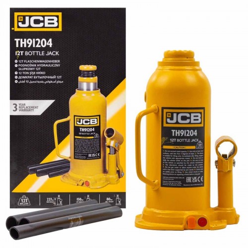 Домкрат бутылочный 12т 230-460мм JCB ToolsJCB-TH91204