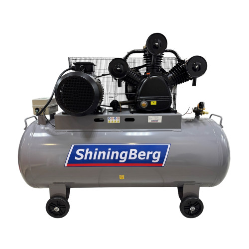 Ремінний компресор 500 л, 380 В, 11 кВт, 1600 л/хв W-1.6-25082029 ShiningBerg