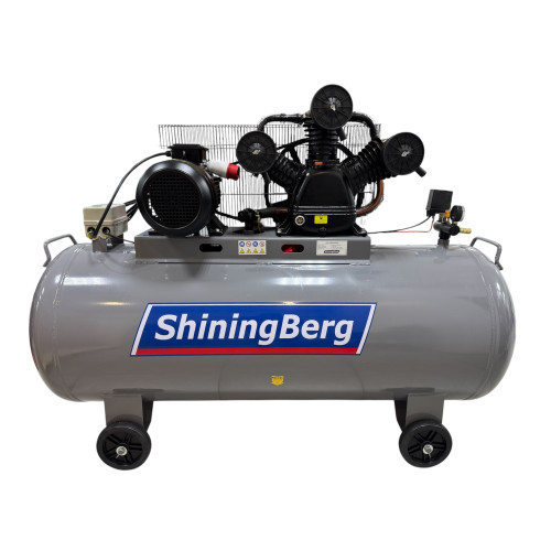 Ремінний компресор 500 л, 1000 л/хв, 7.5 кВт, 380 В ShiningBerg W-1.1-25082028