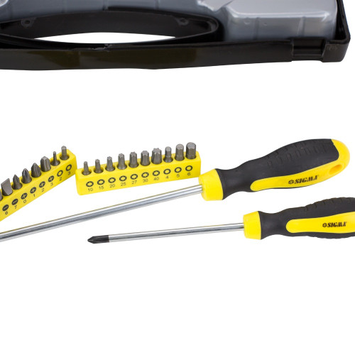 Набор отверток + биты 27 шт. CrV (кейс) SIGMA 4001061