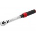 Ключ динамометрический YATO: квадрат 1/4", F=5-25 Нм, L=230-240 мм YT-07670