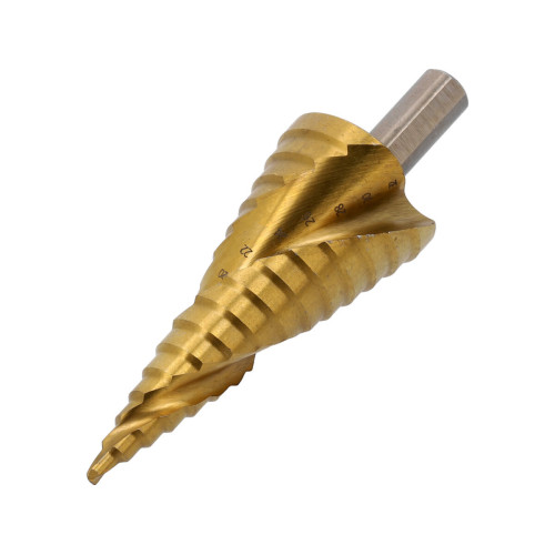 Сверло коническое ступенчатое по металлу YATO 4-32 мм, 15 ступеней, L 100/75 мм, до 4 мм YT-44748