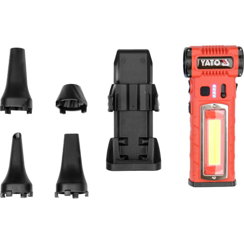 Повітродувка міні YATO мультифункц. акумуляторна  Li-Ion 7,4В 4 Агод, зі світильн 280 Lm USB зарядн