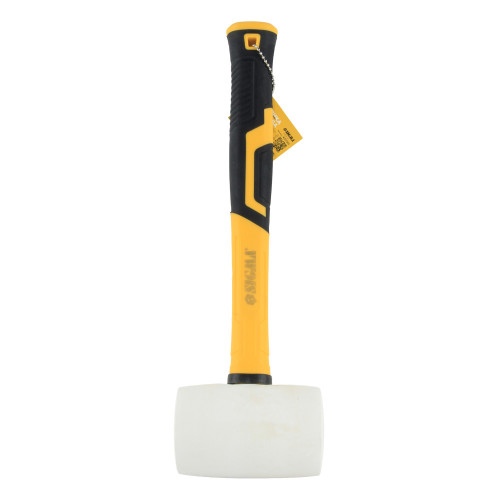 Киянка резиновая белая 680 г фиберглассовая рукоятка SIGMA (4317311)