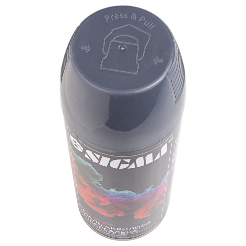 Емаль аерозольна акрилова 400мл RAL 8019 сіро-коричневий глянець SIGMA (2736731)