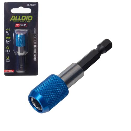 Тримач біт магнітний з фіксатором 60 мм Alloid Pro SD-16060
