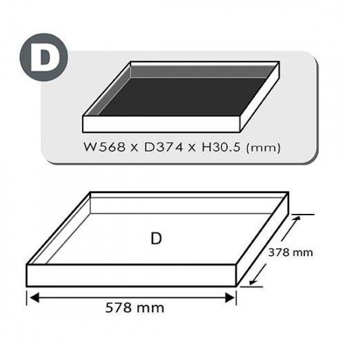Набор бит впресованных в головку 1/4", 3/8", 1/2" 135ед. (в ложементе, тип D) TOPTUL GED1351