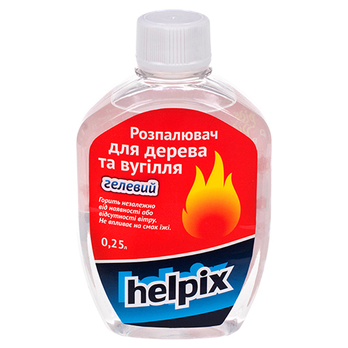Розжиг для дерева и угля HELPIX 250 мл (гелевый) (0605)