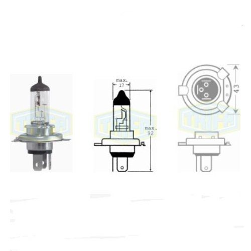 Лампа автомобільна Галогенна лампа для фари Trifa HS1 12V 35/35W (01610)