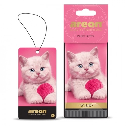 Освежитель воздуха AREON сухой листик Wild Sweet Kitty (AW06)